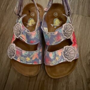 Disney Purple Floral Kids Sandals
